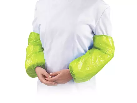 Hycare disposable overmouw 20 mu polyethyleen 40x20 cm geel